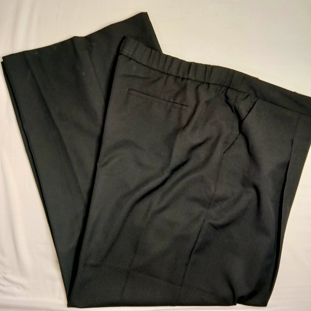 Liz Claiborne Black Wide Leg Dress Pants Womens Size 20W